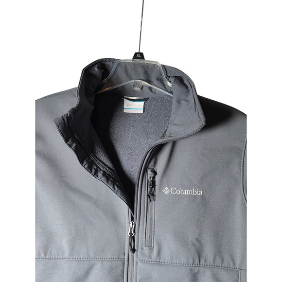 Men's Columbia Ascender Softshell Light Warmth Jacket Size Medium Gray NWT - Picture 9 of 13